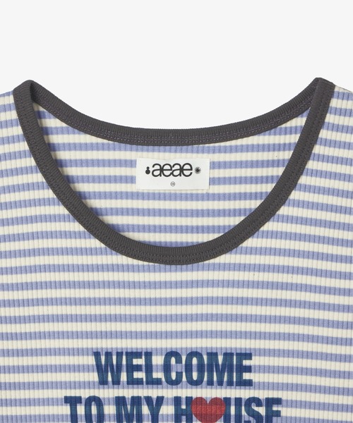 aeae（エーイーエーイー）の「WELCOME TO MY HOUSE SLEEVELESS（Tシャツ/カットソー・レディース・レッド/スカイブルー/グレー・FREE）」の9枚目の写真