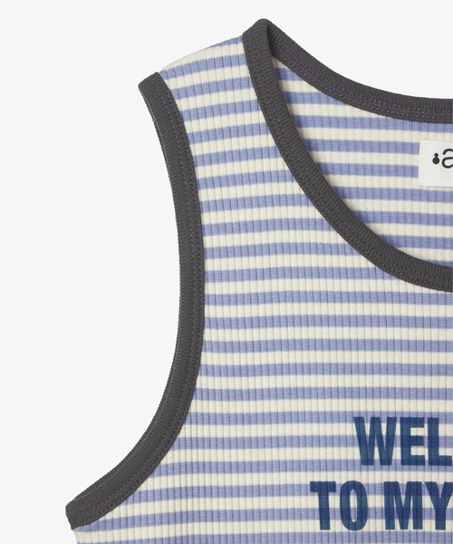Tシャツ・カットソー AEAE WELCOME TO MY HOUSE SLEEVELESS MELANGE GREY AE45SWSL002 WELCOME TO MY HOUSE SLEEVELESS（Tシャツ/カットソー）｜aeae