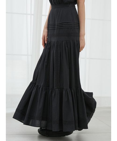 SNIDEL（スナイデル）の「コットンレーススカート（スカート・レディース・ブラック/ホワイト/レッド・0/1）」の11枚目の写真