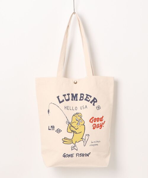 Revo.（レボ）の「『LUMBER ランバー』アソート グラフィックプリント キャンバス トートバッグ（トートバッグ・レディース・アイボリー系2/アイボリー系3/アイボリー系4/アイボリー系5/アイボリー系/アイボリー系7/アイボリー系9/アイボリー系1/アイボリー系6/アイボリー系8・FREE）」の7枚目の写真