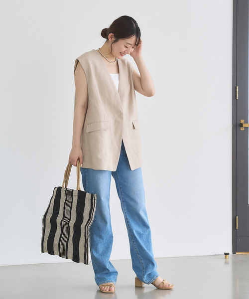 LE TALON（ルタロン）の「4cmクロスリボンサンダル（サンダル・レディース・ベージュ/ブラック/アイボリー・MEDIUM/LARGE/X-SMALL/SMALL/X-LARGE）」の16枚目の写真