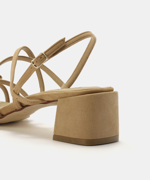 LE TALON（ルタロン）の「4cmクロスリボンサンダル（サンダル・レディース・ベージュ/ブラック/アイボリー・MEDIUM/LARGE/X-SMALL/SMALL/X-LARGE）」の22枚目の写真