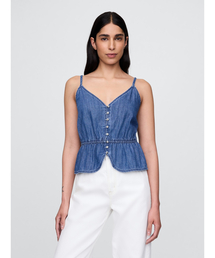 GAP（ギャップ）の「デニム ぺプラム キャミソール（キャミソール）」