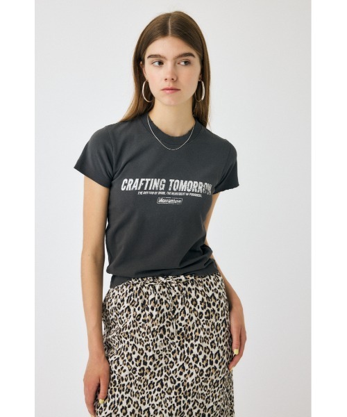 MOUSSY(マウジー)の「FADED LOGO Tシャツ(Tシャツ/カットソー・レディース・杢グレー/ライトピンク/ライトブラック・FREE)」の8枚目の写真