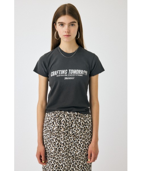 MOUSSY(マウジー)の「FADED LOGO Tシャツ(Tシャツ/カットソー・レディース・杢グレー/ライトピンク/ライトブラック・FREE)」の10枚目の写真