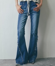 ANOTHER S | ストレッチ素材フリンジフレアデニム(デニムパンツ)