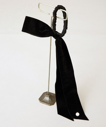 Ranerrh（ラネリ）の「ベルベットリボンシルクヘアゴム【喪服・礼服】【結婚式・入卒式】【セレモニー】【デイリーにも】【オリジナルパール付】（ヘアゴム）」