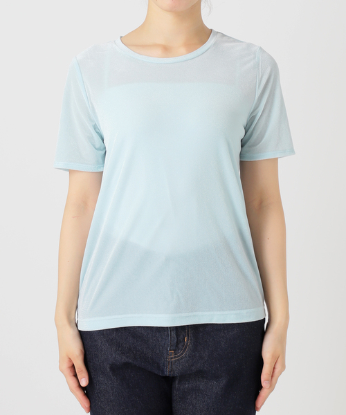 SLOBE IENA(スローブイエナ)の「ベロアTシャツ(Tシャツ/カットソー・レディース・ブラック/サックスブルー/グレー/ベージュ・FREE)」の19枚目の写真