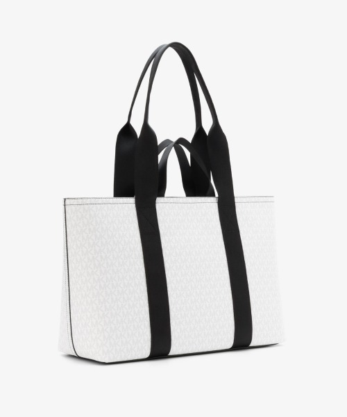 MICHAEL KORS（マイケルコース）の「COOPER デュアル ハンドル トート ウィズ ジップ - MKシグネチャー（トートバッグ・メンズ・ホワイト系・FREE）」の7枚目の写真