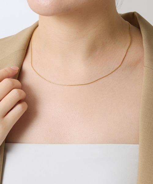 PAPILLONNER(パピヨネ)の「アジャストステンレスネックレス(ネックレス・レディース・シルバー/ゴールド・FREE)」の1枚目の写真