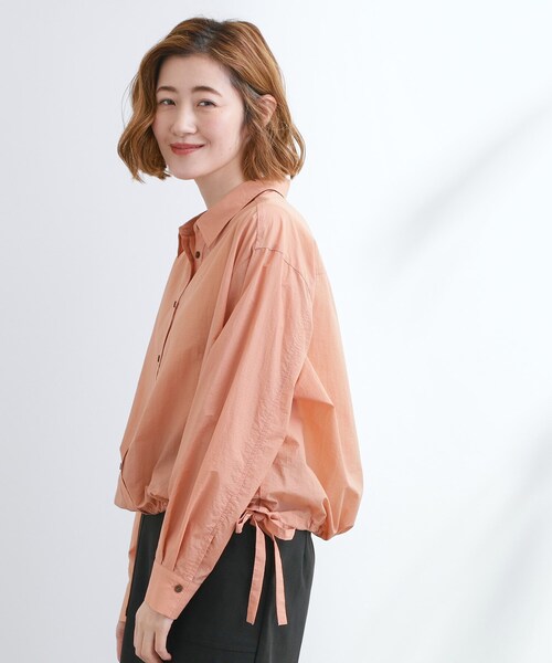 【極美品】23区 2025ss シアータンブラー シャツ クロップド丈 オフィス 極美品】23区 2025ss シアータンブラー シャツ クロップド丈