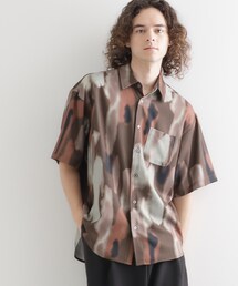 tk.TAKEO KIKUCHI | 梨地ボカシプリントシャツ(シャツ/ブラウス)