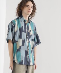 tk.TAKEO KIKUCHI | 梨地ボカシプリントシャツ(シャツ/ブラウス)