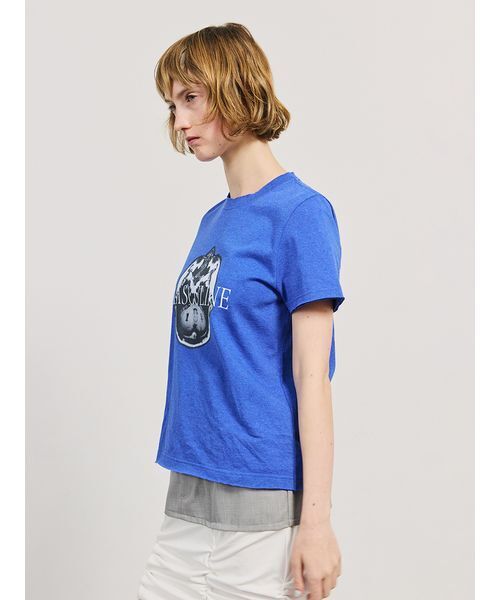 SORIN(ソリン )の「【SALE本日4/19販売終了】MASCULINE Cut-off Print T-shirt/マスキュリン カットオフプリントTシャツ(Tシャツ/カットソー・レディース・ブラック/ライトグレー/ダークブルー・38)」の6枚目の写真