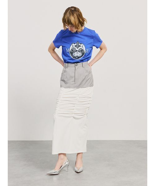 SORIN(ソリン )の「【SALE本日4/19販売終了】MASCULINE Cut-off Print T-shirt/マスキュリン カットオフプリントTシャツ(Tシャツ/カットソー・レディース・ブラック/ライトグレー/ダークブルー・38)」の9枚目の写真