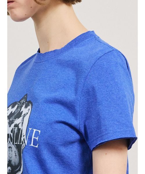 SORIN(ソリン )の「【SALE本日4/19販売終了】MASCULINE Cut-off Print T-shirt/マスキュリン カットオフプリントTシャツ(Tシャツ/カットソー・レディース・ブラック/ライトグレー/ダークブルー・38)」の15枚目の写真