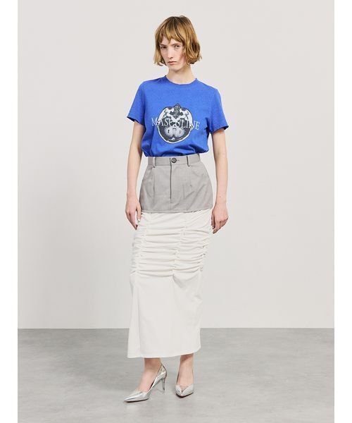 SORIN(ソリン )の「【SALE本日4/19販売終了】MASCULINE Cut-off Print T-shirt/マスキュリン カットオフプリントTシャツ(Tシャツ/カットソー・レディース・ブラック/ライトグレー/ダークブルー・38)」の19枚目の写真