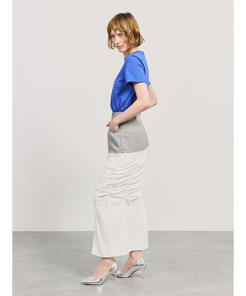 SORIN(ソリン )の「【SALE本日4/19販売終了】MASCULINE Cut-off Print T-shirt/マスキュリン カットオフプリントTシャツ(Tシャツ/カットソー・レディース・ブラック/ライトグレー/ダークブルー・38)」の20枚目の写真
