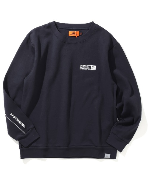 KRIFF MAYER Kid's Collection（クリフメイヤーキッズコレクション）の「袖パイピングクルー（スウェット・キッズ・チャコール/ライトグリーン/カラフル/ネイビー/オートミール・150/140/130/120/170/160）」の5枚目の写真