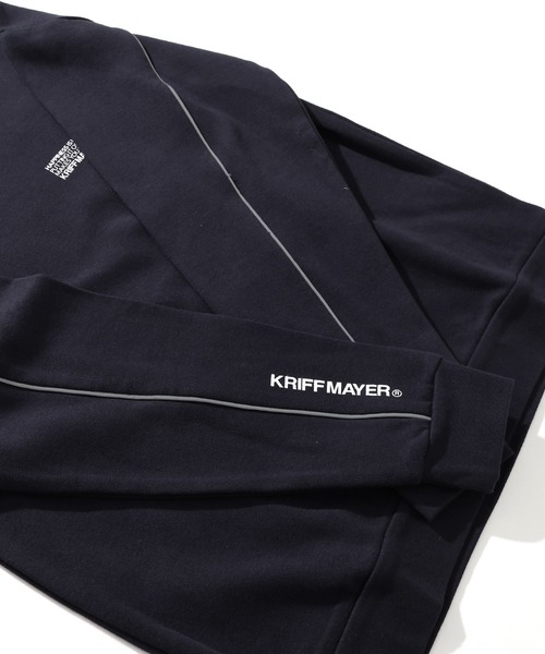 KRIFF MAYER Kid's Collection（クリフメイヤーキッズコレクション）の「袖パイピングクルー（スウェット・キッズ・チャコール/ライトグリーン/カラフル/ネイビー/オートミール・150/140/130/120/170/160）」の14枚目の写真