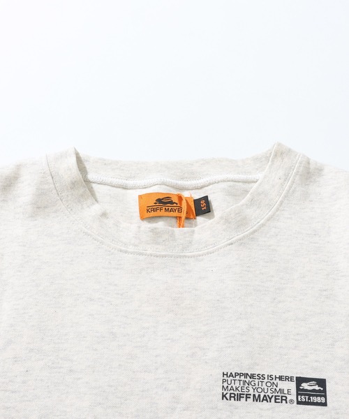 KRIFF MAYER Kid's Collection（クリフメイヤーキッズコレクション）の「袖パイピングクルー（スウェット・キッズ・チャコール/ライトグリーン/カラフル/ネイビー/オートミール・150/140/130/120/170/160）」の16枚目の写真