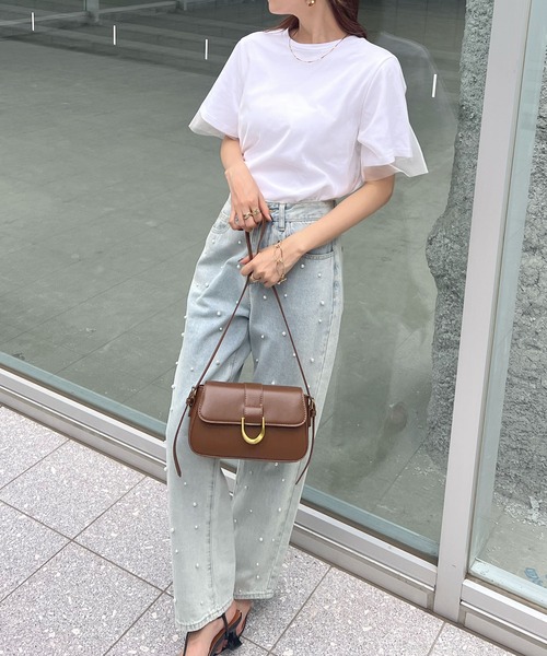 Futier land(フューティアランド)の「レイヤードシアーチュールTシャツ(Tシャツ/カットソー・レディース・ホワイト/ミント/グレイッシュベージュ・MEDIUM/LARGE/X-LARGE)」の20枚目の写真