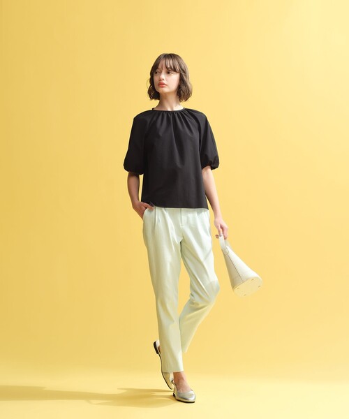 MACKINTOSH PHILOSOPHY（ﾏｯｷﾝﾄｯｼｭ ﾌｨﾛｿﾌｨｰ）の「サマーサッカーギャザーブラウス（シャツ/ブラウス・レディース・ベージュ/ブラック/グリーン・34/36/38）」の17枚目の写真