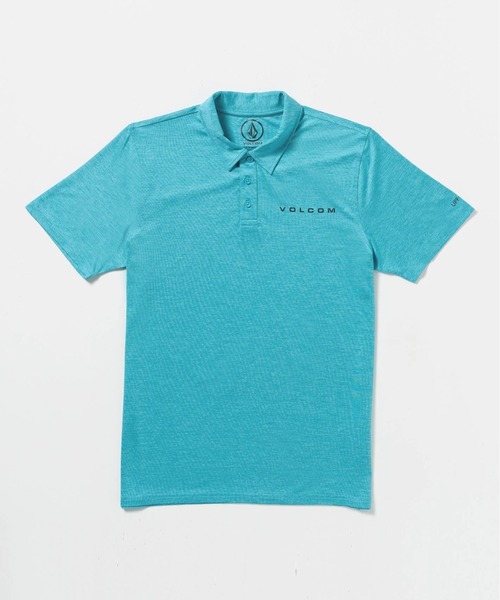 VOLCOM(ボルコム)の「【VOLCOM/ボルコム】Hodad Polo Short Sleeve/ワンポイントロゴ半袖ポロシャツ(ポロシャツ・メンズ・ライトブルー・SMALL/MEDIUM/LARGE/X-LARGE)」の1枚目の写真