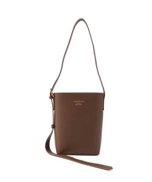 CHRISTIAN VILLA（クリスチャンヴィラ）の「CHRISTIAN VILLA / one hand shoulder bag(ワンハンドショルダーバッグ 6305)（ショルダーバッグ・レディース・キャメル/ブラック・FREE）」の14枚目の写真