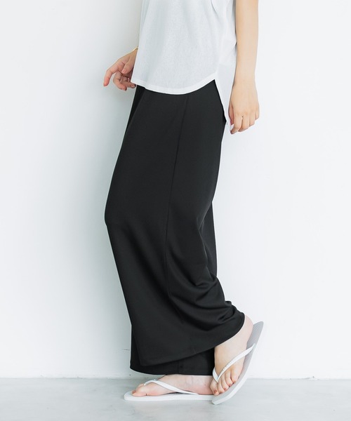 coca(coca)(コカ)の「\速乾/しわになりにくい/ストレッチ/とろみリブリラックスパンツ(その他パンツ・レディース・ライトベージュ/グレイッシュベージュ/ブラック/ネイビー・S/L/M)」の14枚目の写真