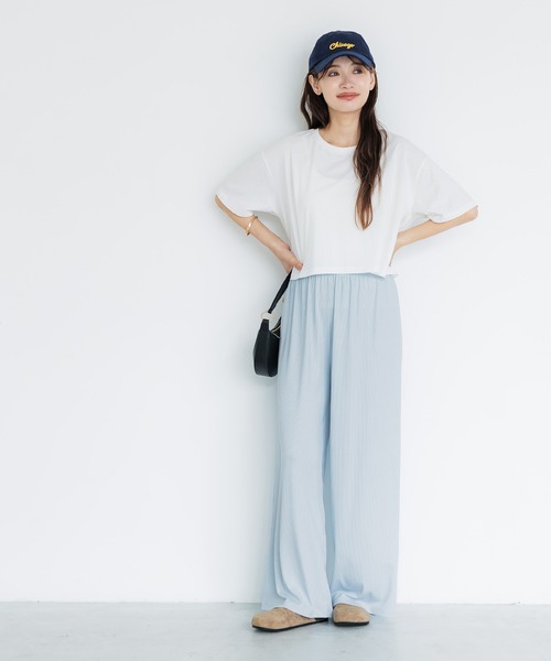 coca(coca)(コカ)の「\速乾/しわになりにくい/ストレッチ/とろみリブリラックスパンツ(その他パンツ・レディース・ライトベージュ/グレイッシュベージュ/ブラック/ネイビー・S/L/M)」の17枚目の写真
