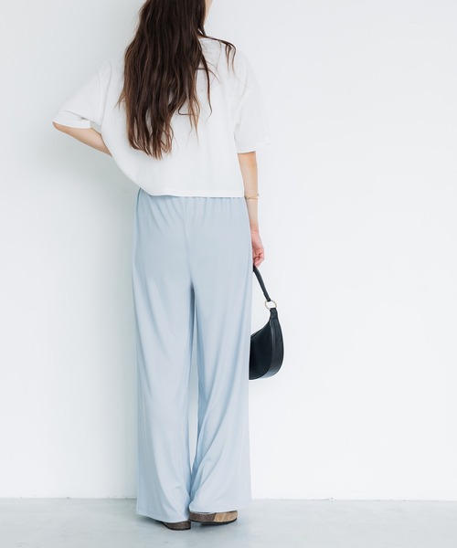 coca(coca)(コカ)の「\速乾/しわになりにくい/ストレッチ/とろみリブリラックスパンツ(その他パンツ・レディース・ライトベージュ/グレイッシュベージュ/ブラック/ネイビー・S/L/M)」の20枚目の写真