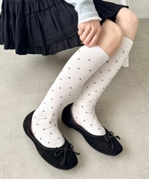 SOLLON.（ソルロン）の「ドットハイソックス（ソックス/靴下・レディース）」