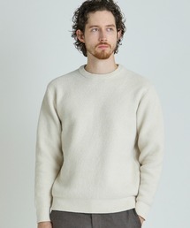 メランジ調モールニット