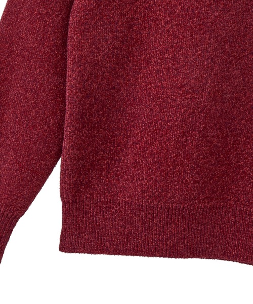 MEN'S BIGI(メンズビギ)の「メランジ調モールニット(ニット/セーター・メンズ・レッド/ブラック系その他/ネイビー/オフホワイト・04/03/01/02)」の7枚目の写真