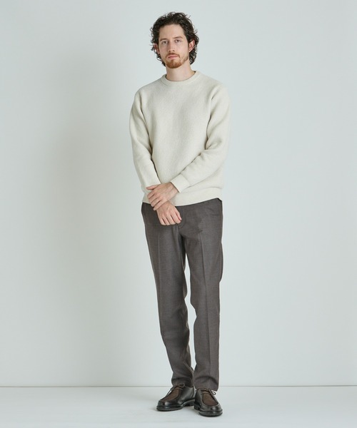 MEN'S BIGI(メンズビギ)の「メランジ調モールニット(ニット/セーター・メンズ・レッド/ブラック系その他/ネイビー/オフホワイト・04/03/01/02)」の12枚目の写真