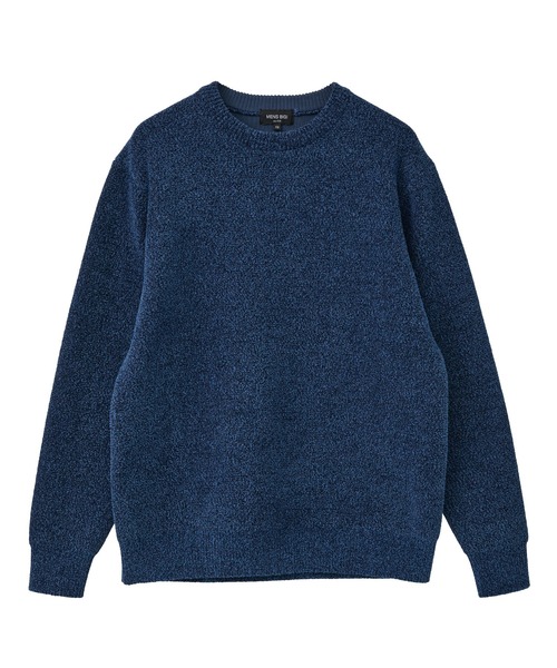 MEN'S BIGI(メンズビギ)の「メランジ調モールニット(ニット/セーター・メンズ・レッド/ブラック系その他/ネイビー/オフホワイト・04/03/01/02)」の15枚目の写真