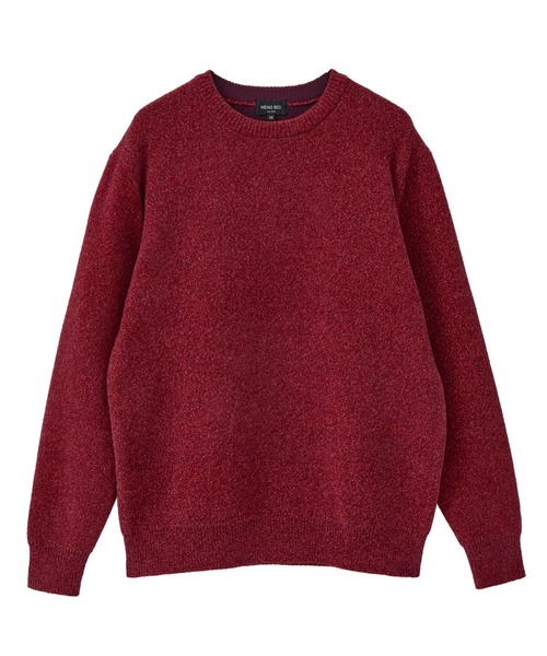 MEN'S BIGI(メンズビギ)の「メランジ調モールニット(ニット/セーター・メンズ・レッド/ブラック系その他/ネイビー/オフホワイト・04/03/01/02)」の14枚目の写真