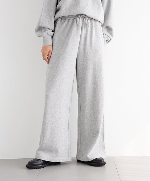 BARNYARDSTORM（バンヤードストーム）の「BARNYARDSTORM / 裏毛ワイドドロストパンツ＜セットアップ対応＞（スウェットパンツ・レディース・ネイビー/グレー・FREE）」の3枚目の写真