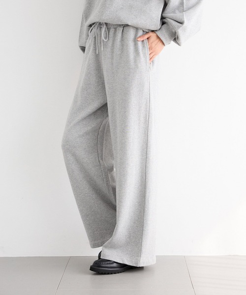BARNYARDSTORM（バンヤードストーム）の「BARNYARDSTORM / 裏毛ワイドドロストパンツ＜セットアップ対応＞（スウェットパンツ・レディース・ネイビー/グレー・FREE）」の4枚目の写真