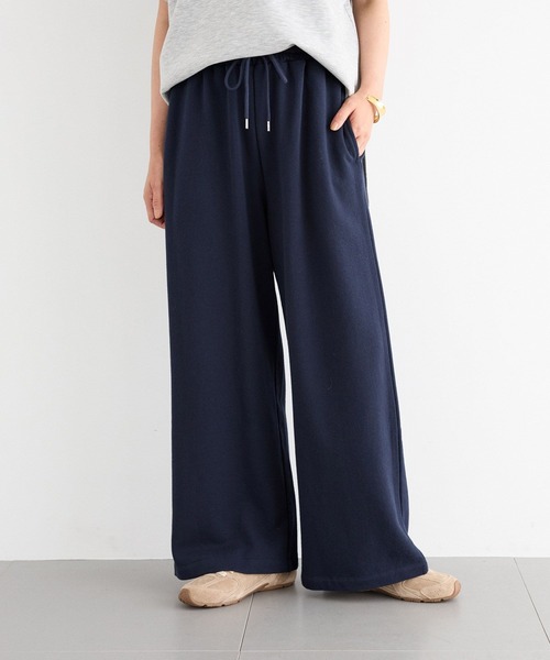 BARNYARDSTORM（バンヤードストーム）の「BARNYARDSTORM / 裏毛ワイドドロストパンツ＜セットアップ対応＞（スウェットパンツ・レディース・ネイビー/グレー・FREE）」の10枚目の写真
