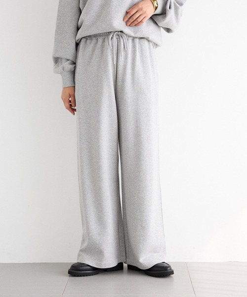 BARNYARDSTORM（バンヤードストーム）の「BARNYARDSTORM / 裏毛ワイドドロストパンツ＜セットアップ対応＞（スウェットパンツ・レディース・ネイビー/グレー・FREE）」の11枚目の写真