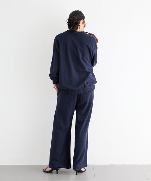 BARNYARDSTORM（バンヤードストーム）の「BARNYARDSTORM / 裏毛ワイドドロストパンツ＜セットアップ対応＞（スウェットパンツ・レディース・ネイビー/グレー・FREE）」の18枚目の写真