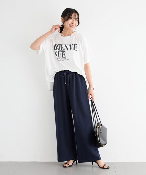 BARNYARDSTORM（バンヤードストーム）の「BARNYARDSTORM / 裏毛ワイドドロストパンツ＜セットアップ対応＞（スウェットパンツ・レディース・ネイビー/グレー・FREE）」の19枚目の写真