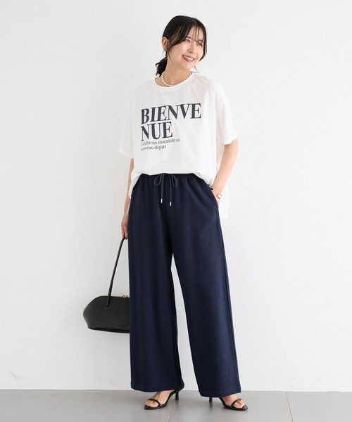 BARNYARDSTORM（バンヤードストーム）の「BARNYARDSTORM / 裏毛ワイドドロストパンツ＜セットアップ対応＞（スウェットパンツ・レディース・ネイビー/グレー・FREE）」の20枚目の写真