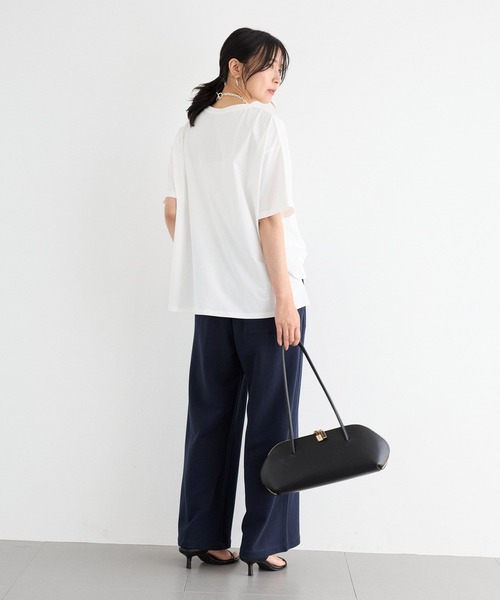 BARNYARDSTORM（バンヤードストーム）の「BARNYARDSTORM / 裏毛ワイドドロストパンツ＜セットアップ対応＞（スウェットパンツ・レディース・ネイビー/グレー・FREE）」の21枚目の写真