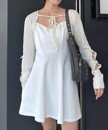 [mline]フレアタイトミニワンピ