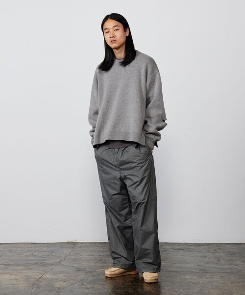 BEAMS（ビームス）の「ワイドストレートフィット ナイロン イージーパンツ（その他パンツ・メンズ・グレー/オリーブ・S/XL/L/M）」の12枚目の写真