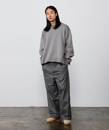 BEAMS | ワイドストレートフィット ナイロン イージーパンツ(その他パンツ)