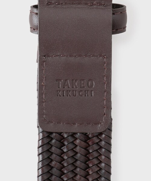 TAKEO KIKUCHI（タケオキクチ）の「レザーゴムメッシュベルト（ベルト・メンズ・ブラック/ダークブラウン・00）」の8枚目の写真